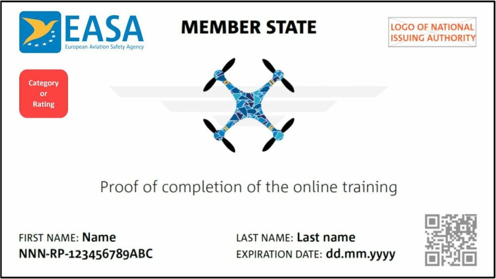 European drone pilot certificate